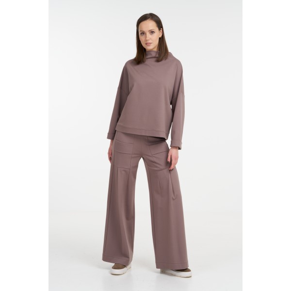 Maglione a Collo Alto Grigio