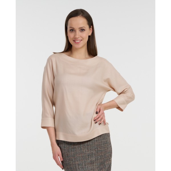 Blusa in seta, lana