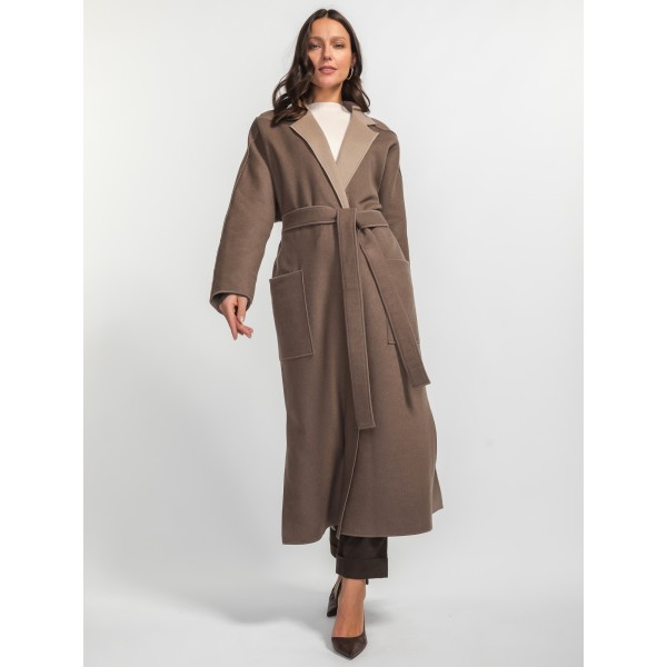 Cappotto reversibile in lana