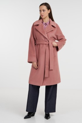 Coral Wool Coat