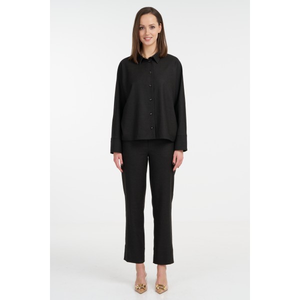 Brown wool trousers
