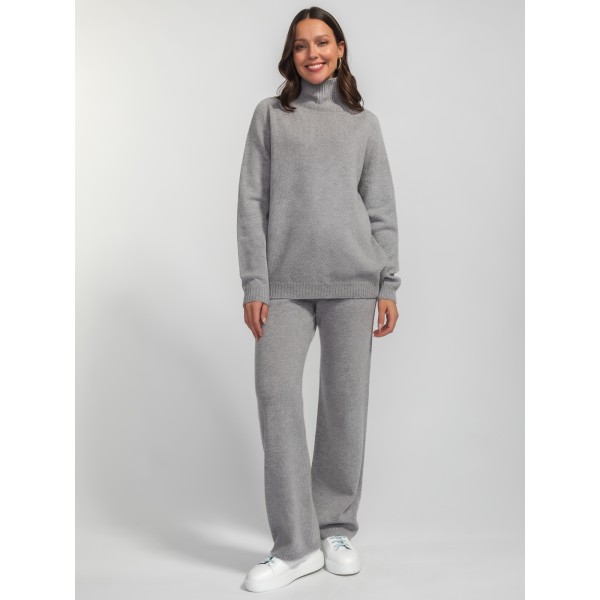 Trousers 90% merino wool 10% cashmere grey